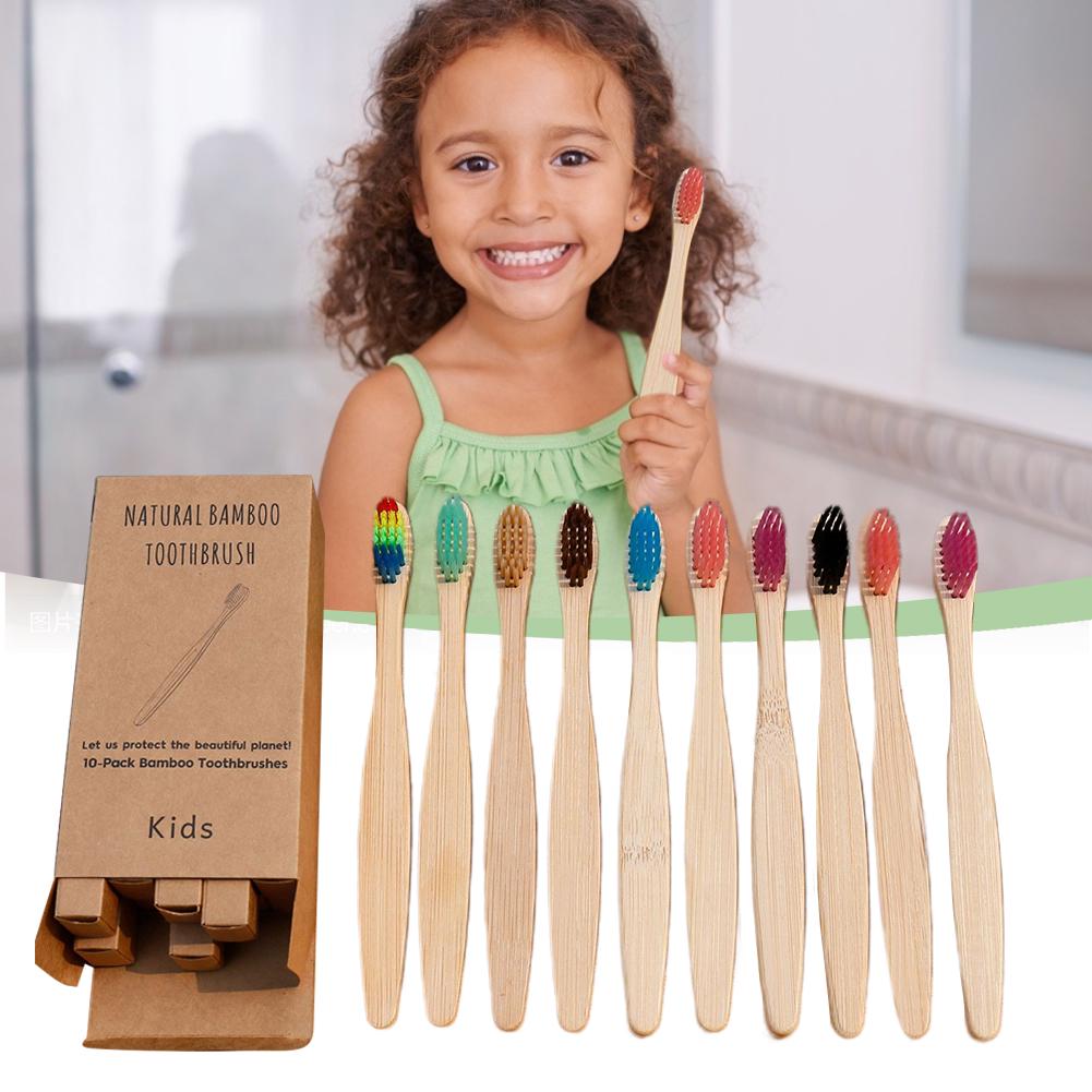 Buy Bamboo Toothbrush Soft Bristle Children Toothbrush for Oral Nursing ...