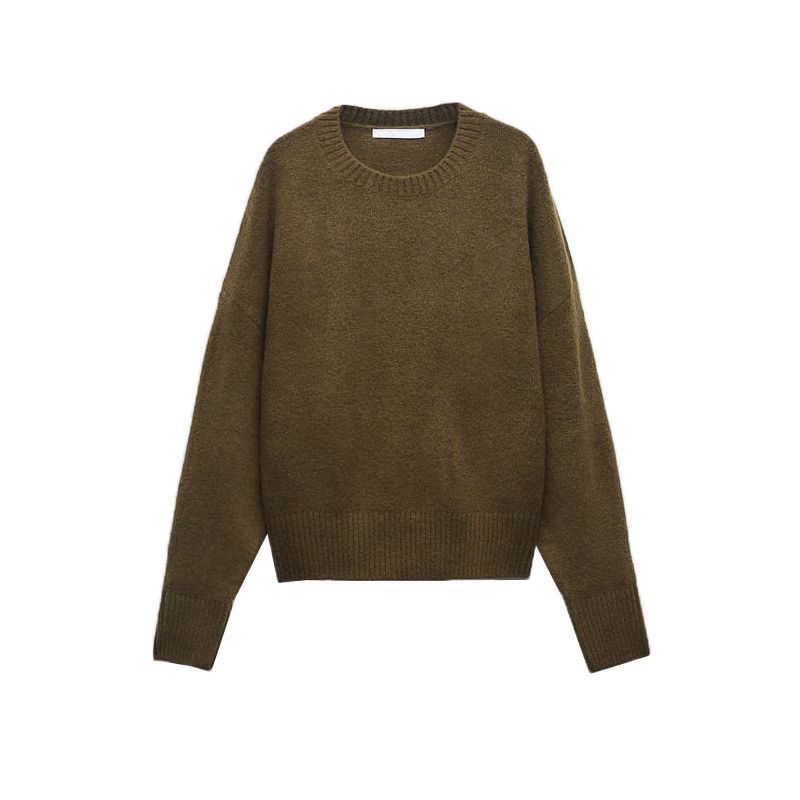Fall and Winter New Arrival Women's Clothing Lazy Fashion Crew Neck Pullover Sweater Easiest for Match Soft Knitwear 2142186