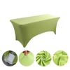 Black Spandex Rectangle Tablecloth for Wedding Banquet Hotel Birthday Party Meeting Room Decoration