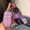 Soft Tpu Car Remote Key Case Cover For Toyota Rav4 Crown Hilux Fortuner Camry Land Cruiser Prado Protect Shell Fob Accessories