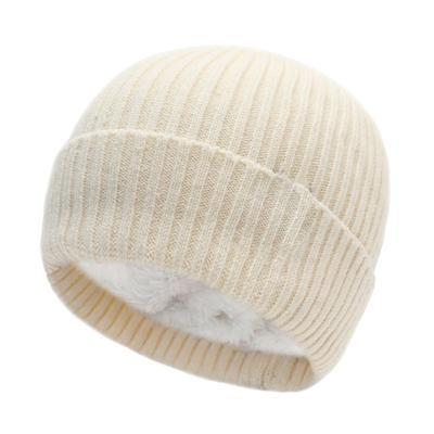 Autumn/Winter Knitted Hat Casual Men's and Women's Warm Wool Hat Fleece-Lined Ski Hat Thickened Ear-Warming Wool Beanie