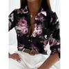 Peacock Print Casual Loose Women's Shirt Autumn Vintage Women's Oversized Shirts and Blouses Fashion Elegant Women's Tops