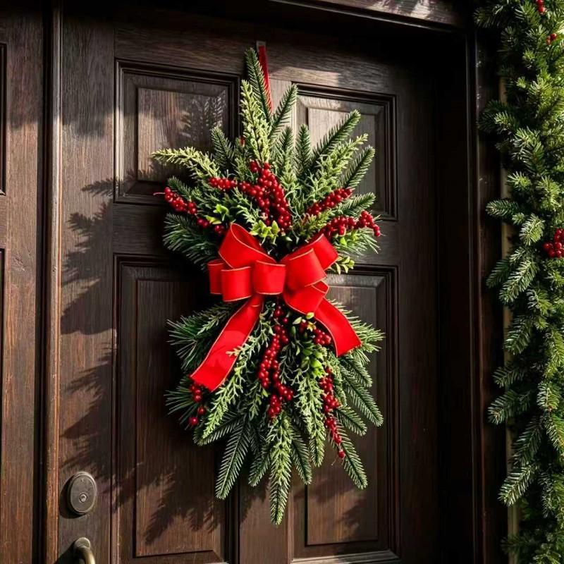 Christmas Stair Bow Ornament Nordic Home Decor New Party Atmosphere