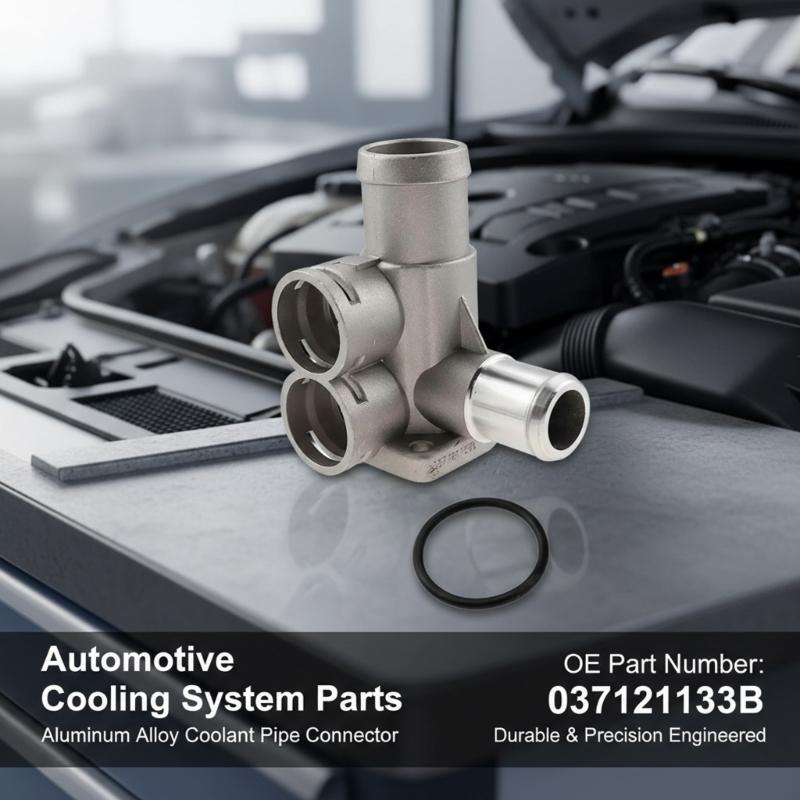 Einfache Installation Kühlkühlmittelschlauch für 80 100 Coupe Aluminium-Steckverbinder Flanschrohr 037121133B Ersatzteil