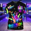 Maglietta da Bowling da Uomo Moda Estiva Streetwear Girocollo Casual Manica Corta Top da Palestra Abbigliamento Uomo Uniforme da Club Vestiti 4XL