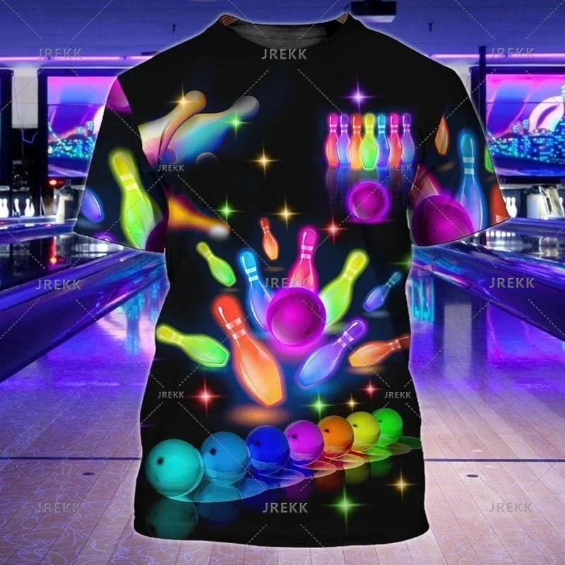 Maglietta da Bowling da Uomo Moda Estiva Streetwear Girocollo Casual Manica Corta Top da Palestra Abbigliamento Uomo Uniforme da Club Vestiti 4XL