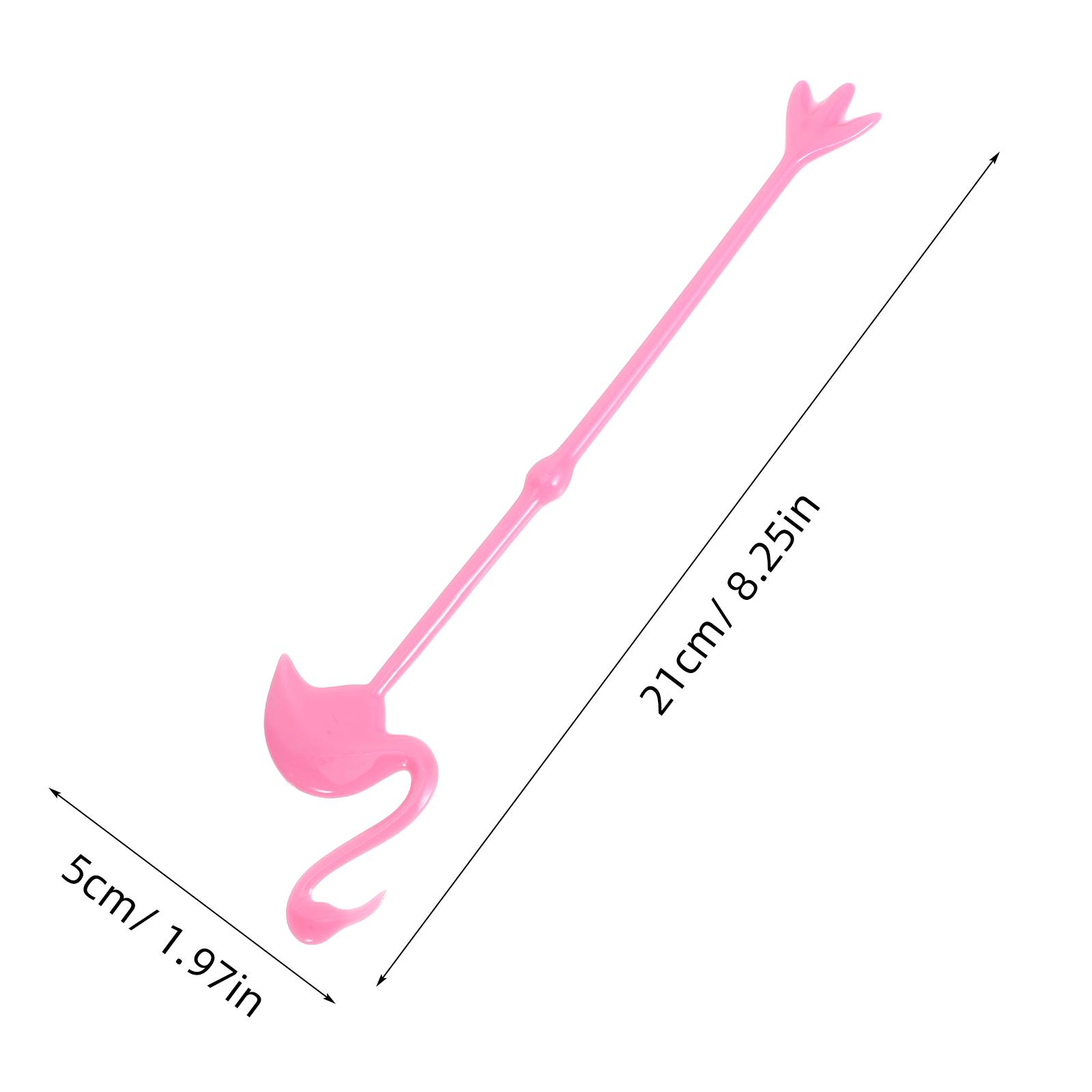 12 Pcs Flamingo Mixing Spoon Stirrer Supplies Drink Stick Coffee Cocktail