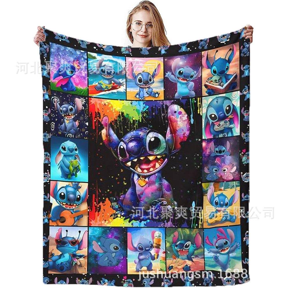 Stitch Flannel Blanket Star Baby Blanket Air Conditioning Blanket Nap Blanket Flannel Blanket Cross Border