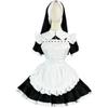 100.00kg Halloween Nun's Outfit Lolita Maid Uniform Anime Export Oversize Women's Clothing Dress Slim Looking