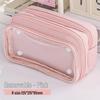 Cute Cheese Pencil Case: High Capacity, Multi-layer Stationery Bag for Students