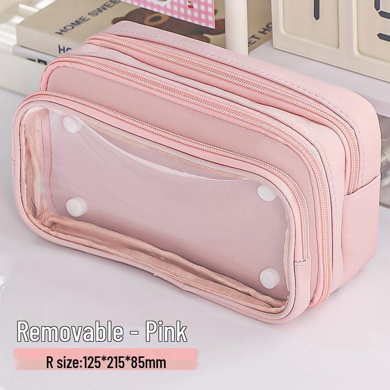 Cute Cheese Pencil Case: High Capacity, Multi-layer Stationery Bag for Students