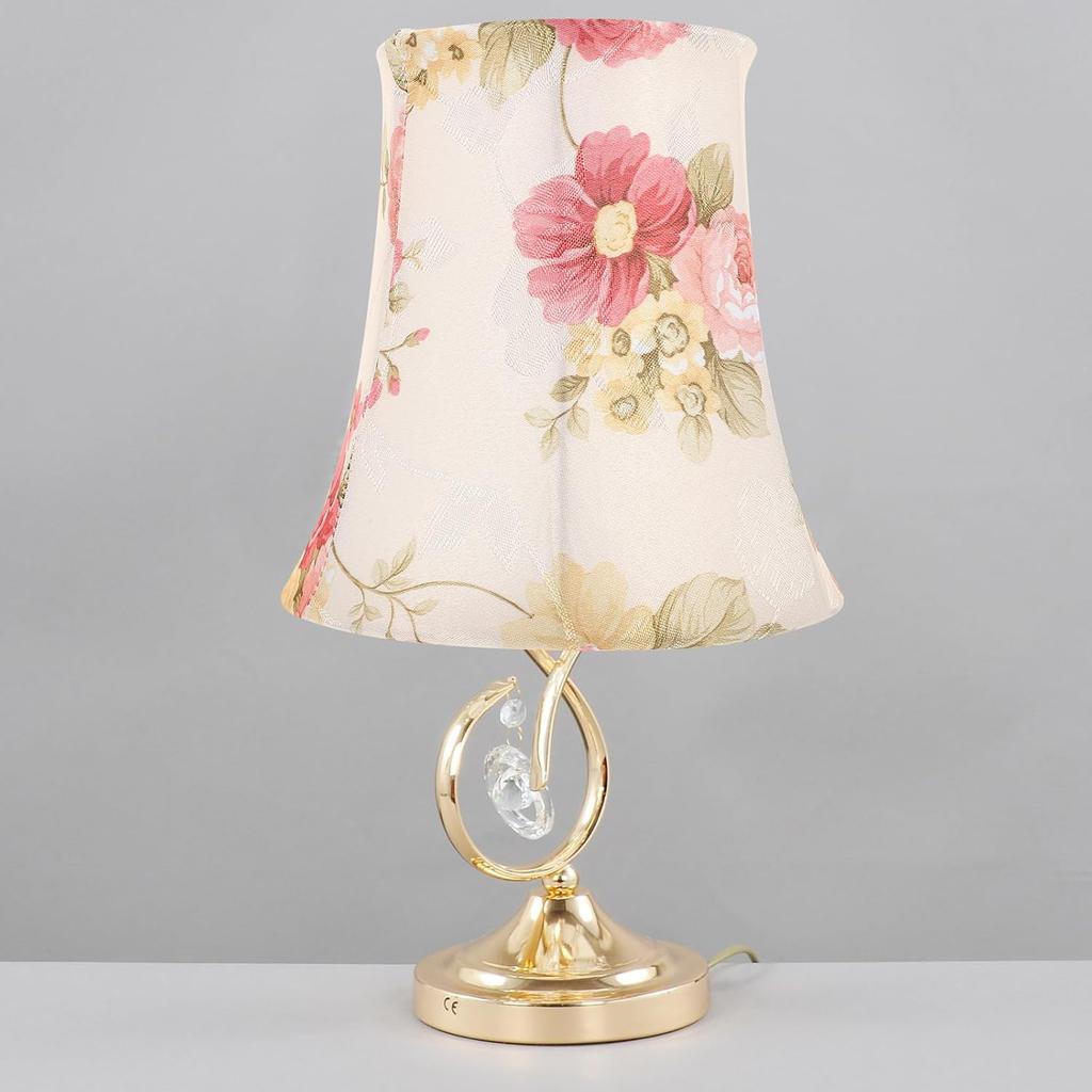 Table Lamp Shade Cloth Lamp Shade Pendant Light Shade Fabric Barrel Lampshade Clip On Bulb Lamp Cover Chandelier Lampshade Replacement for E27 Table