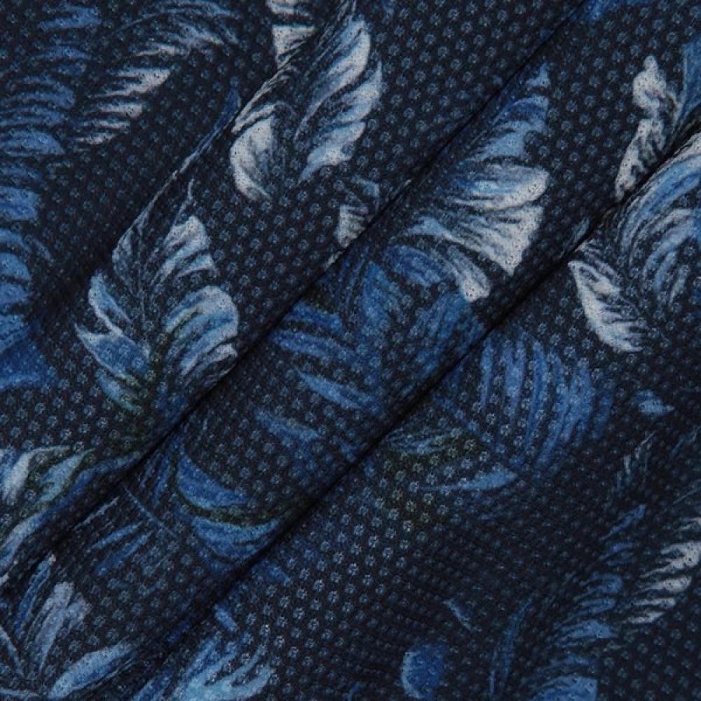 RENOMA Regular Fit Plant Print Mesh Ss Shirt [rpusg1272 Ny]