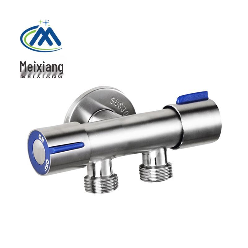 Meixiang 304 Stainless Steel Double Handle Spray Faucet