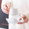 Swan Coffee Cup Saucer Set Gold Rim Small Cute White Black Green Pink Ceramic Cup Saucers Lovely Gifts Nordic Creative Drinkware
