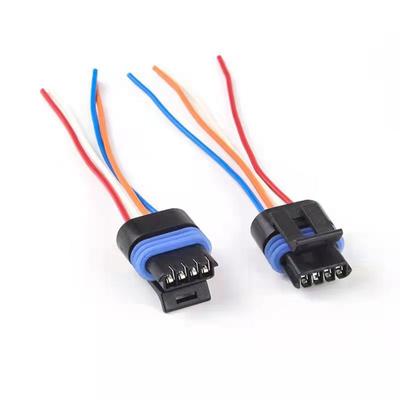 4-Pin 12V IP55 Waterproof Automotive Electrical Connector Copper Contact Nylon 1.8MM Sealed Plug Car Sensor Wiring Harness