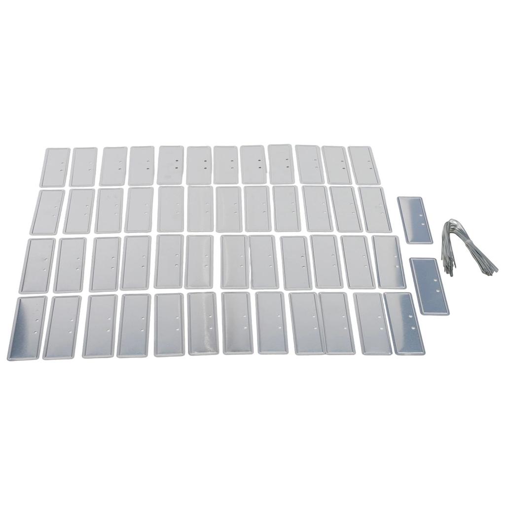 50Pcs Aluminum Plant Tags 82x25mm Plant Labels Iron Wire Nursery Labels Bonsai Sign Tag Outdoor Courtyard Garden Decoration