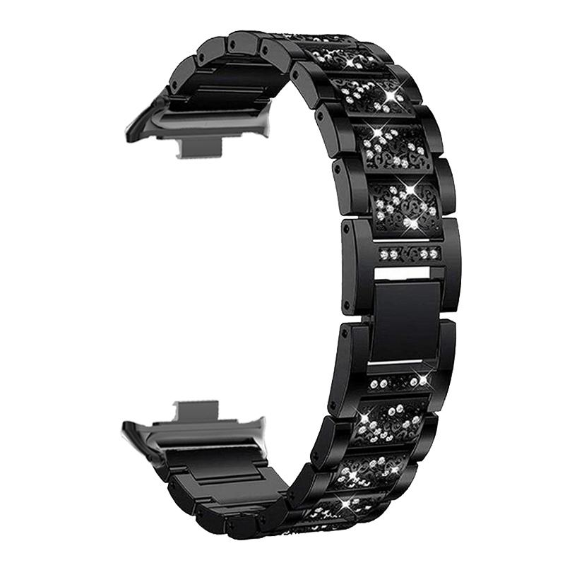 

Metal Strap for Mi Band 8 Pro Smart Watch Accessories for xiaomi miband 8 pro Watchband for mi band 8 pro Diamond link Bracelet For Mi Band 8 Pro чёрный