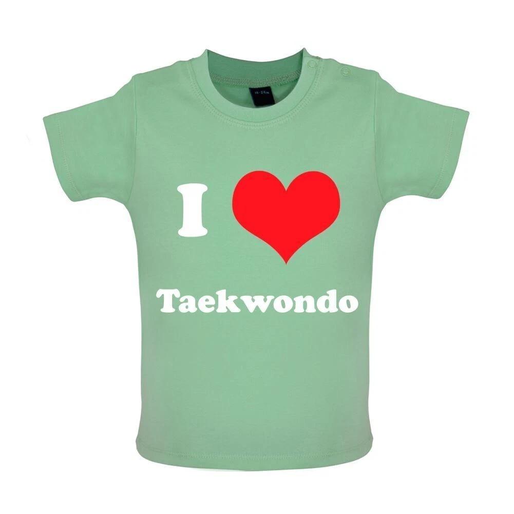 

I Love Taekwondo - Baby T-Shirt / Babygrow - Martial Art Self Defence Gift Arts 130