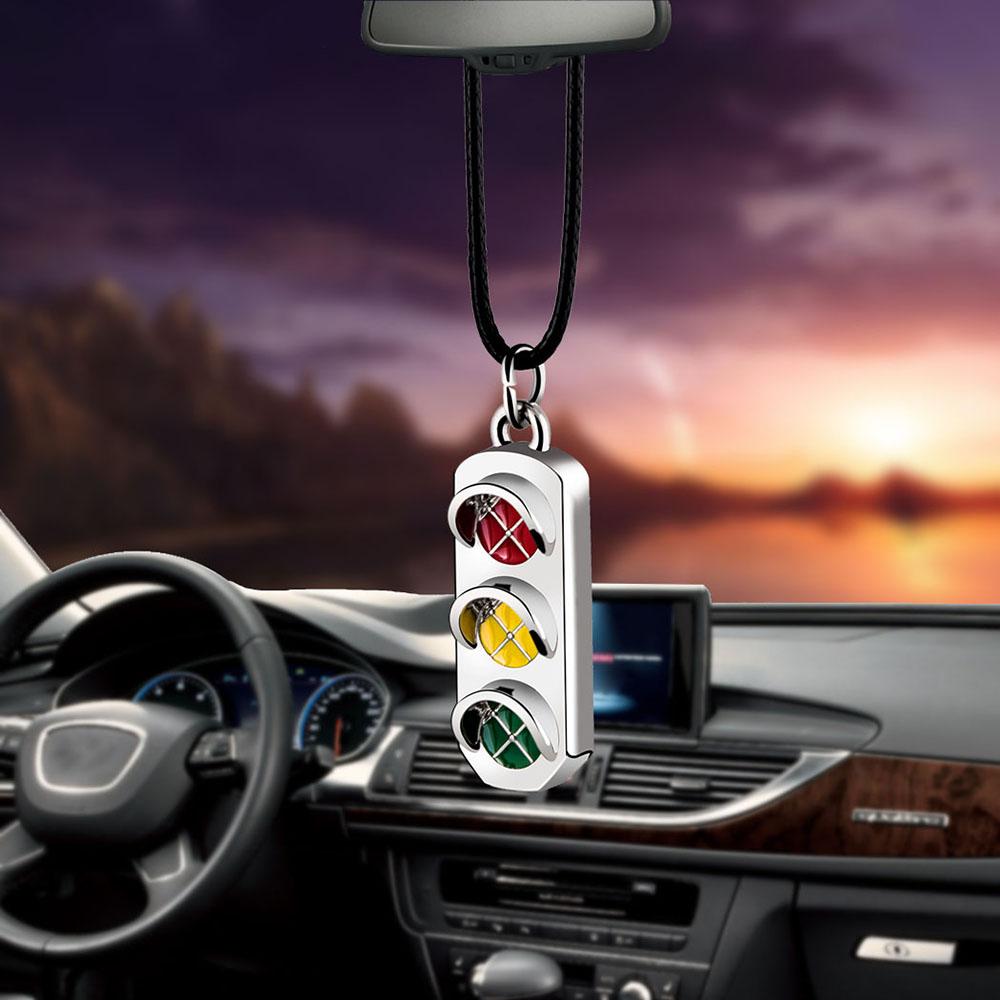 Car Pendant Traffic Lights Auto Ornaments Interior Rear View Mirror Decoration Hanging Decor Car Accessories Car Styling Gifts