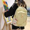 Spring letter printing student schoolbag Korean version of junior high school student drawstring large-capacity backpack