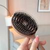 1Pc Boar Bristle Round Detangling Hair Brush for Volume Scalp Care Massage Women Wet Curly Comb Salon Hairdressing Styling Tools