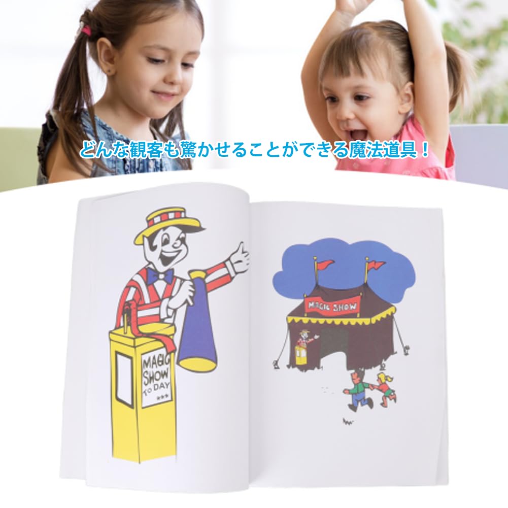 Coloring Book Magician Prop Anime Design Suitable for Kids and Perfect for Events with Family and Friends Women,