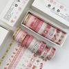 Vintage Style 10 Rolls Washi Tape Set Adhesive Multi-Pattern Scrapbooking Tape Retro DIY Journals Deco Art Supplies