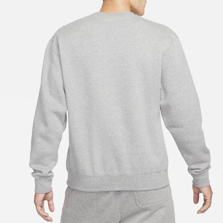 Jordan Fleece-Lined Casual Sports Pullover Sweatshirt With Embroidery Men Tops Grey DN7957-091