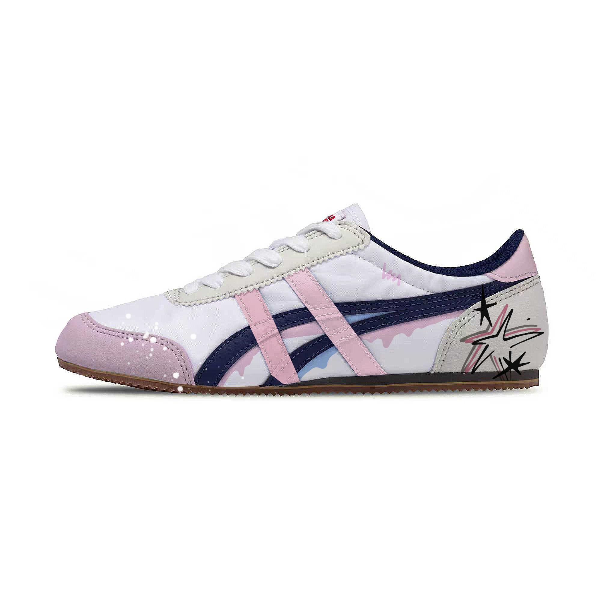 

Onitsuka Tiger Track Trainer Funi Ocean Star Textile, Synthetic Leather Abrasion Resistant Low top Casual Shoes Unisex D318N-0150(Team348-Funi ) 36