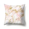 Polyester Pillow Case Nordic Ins Style Marble Geometric Printed Peach Leather Velvet Living Room Sofa Pillow Case