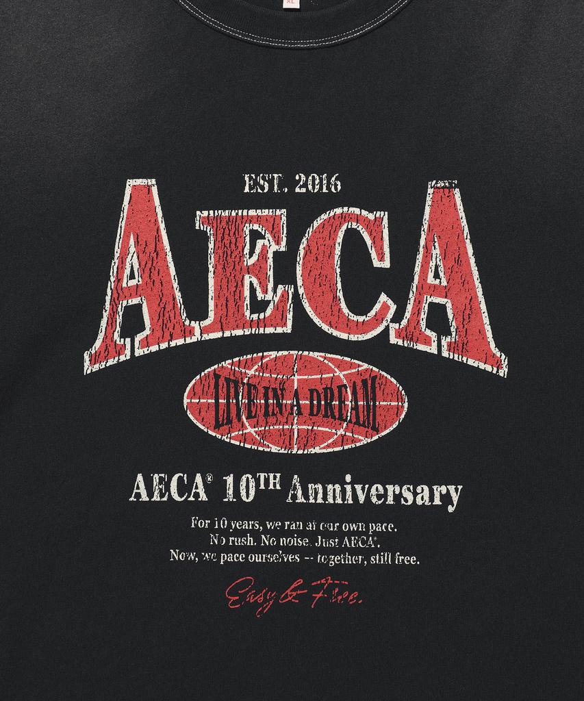 AECA (Unisex) Aeca Heritage Globe Logo Half Sleeve Tee (2Color)