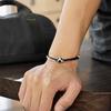 Trendy Sports Enthusiast Accessory Sports Themed Braided Bracelet with Adjustable Cord Hand Woven Rope Wristband for Enthusiasts