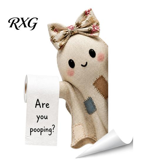 Creative Halloween Wall Murals Bathroom Sticker, Cute Ghost Witch Cat Toilet Decal, Spooky Pattern Decor Skeleton Are You Pooping Sticker for Humorous