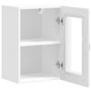 Vidaxl Kitchen Wall Cabinet with Glass Door, Kalmar, White