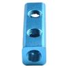 Manifold Block Splitter Air Manifold Aluminum Manifold Blue