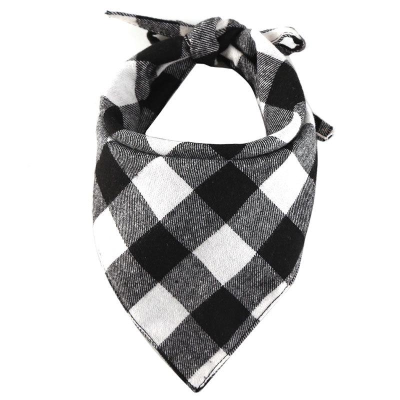 Plaid Cotton Pet Bandana Bib for Cats & Dogs