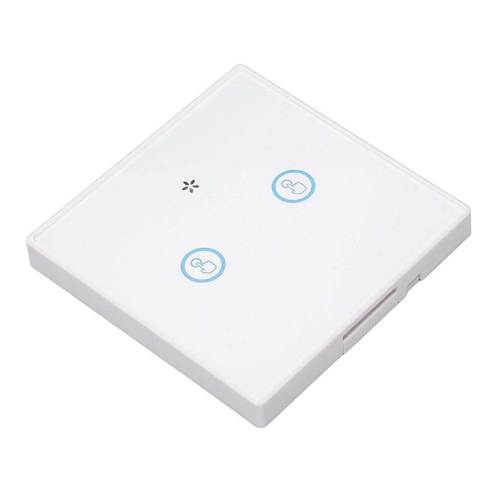Smart Wireless Touch Panel Switch 433MHz Wiring Free Remote Control Waterproof for Home 2 Gang