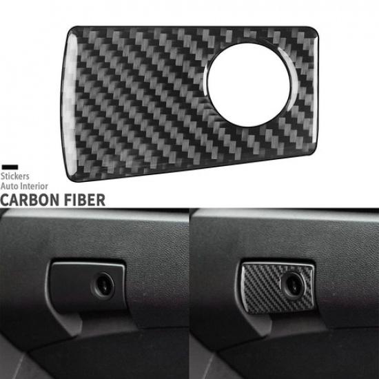 Real Carbon Fiber Co-pilot Storage Glove Box Handle Cover For Pontiac G8 2008-09