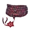 108 Sandalwood Buddhist Beads Bracelet - Fashionable Three-Round Design for Women