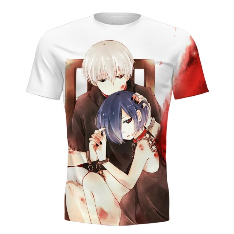 3D Printed Short Sleeved T-shirt Ghoul Men's Women's Summer Casual T-shirt Short Sleeved Shirt