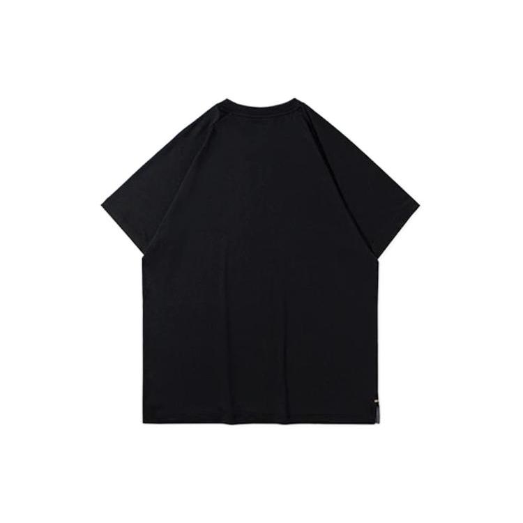 Li Ning Wade Collection T Shirts Men's Black Crew Neck Thin Straight Fit ATSR285-1