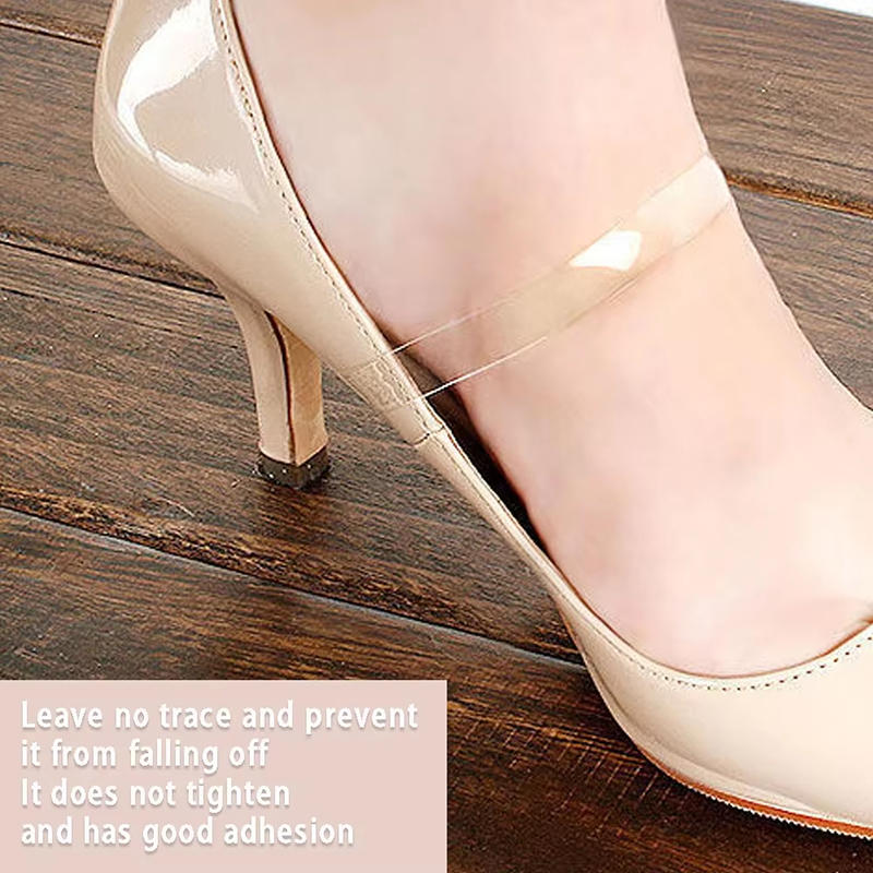 10Pcs Invisible Elastic Silicone Transparent Shoelaces for High Heel Shoes Fashion Design High Quality Straps Ankle Shoelace