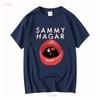 Sammy Hagar 1983 Red Rocker Tour T Shirt Print Front 6s3305 Long Or Short Sleeves Vintage Washed Unisex Stylish Soft Slightly