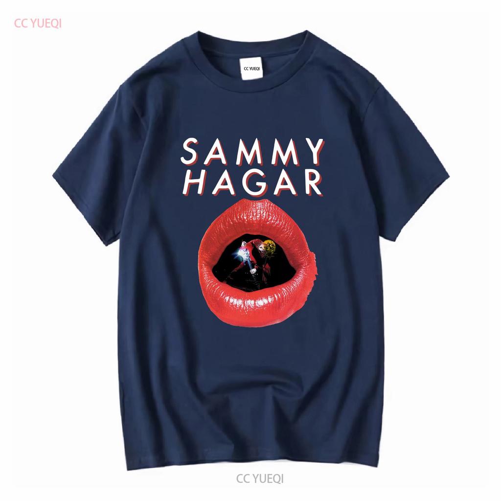 Sammy Hagar 1983 Red Rocker Tour T Shirt Print Front 6s3305 Long Or Short Sleeves Vintage Washed Unisex Stylish Soft Slightly
