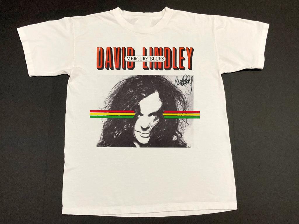 Seltenes David Lindley Sänger Schweres Baumwoll T-Shirt Vollgröße Unisex Weiß TMB415