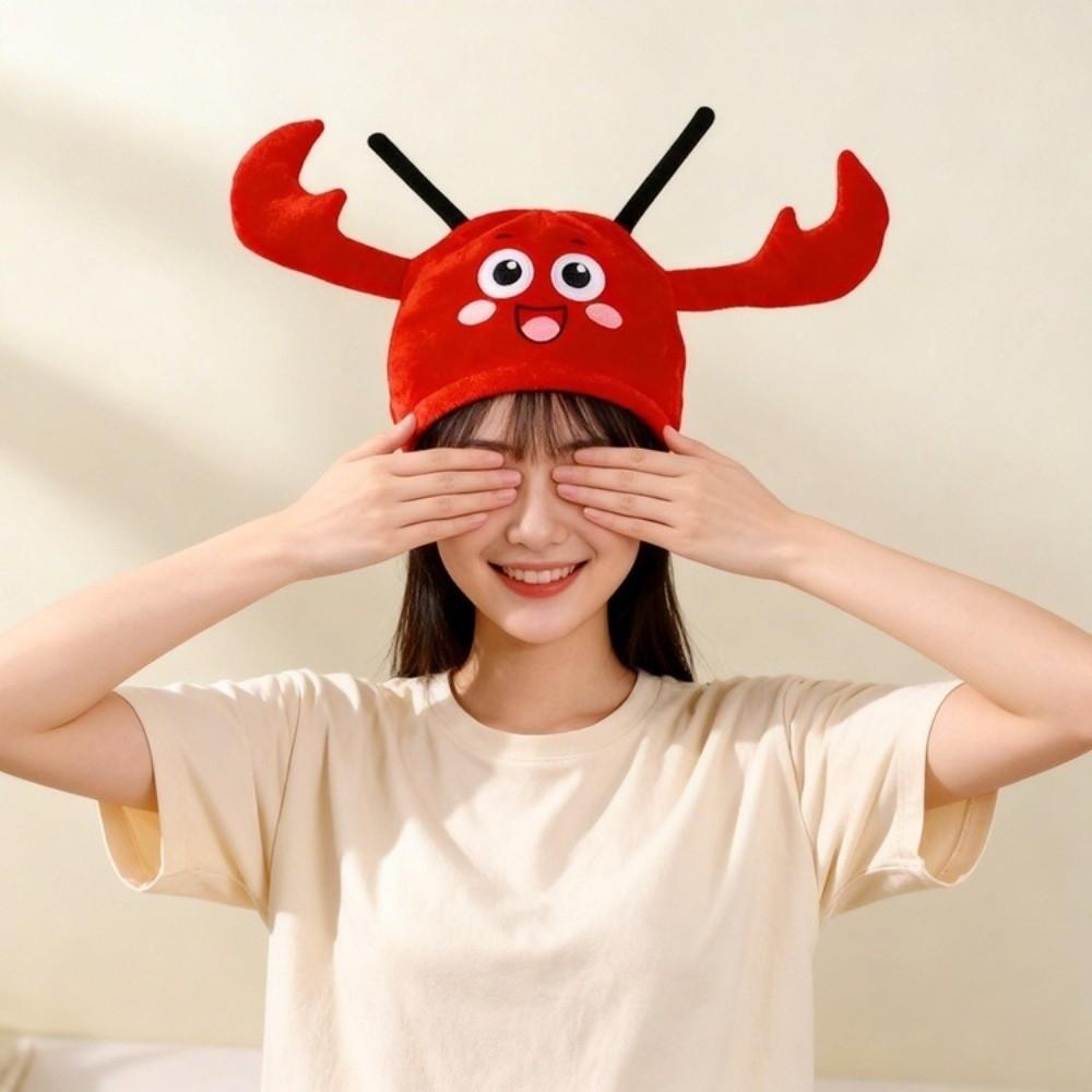 Funny Look Lobster Costume Hat Big Claw Lobster Headgear Stage Performance