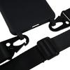 For Samsung Galaxy S21 FE 5G Soft TPU Matte Phone Case Anti-drop Cover with Wide Lanyard