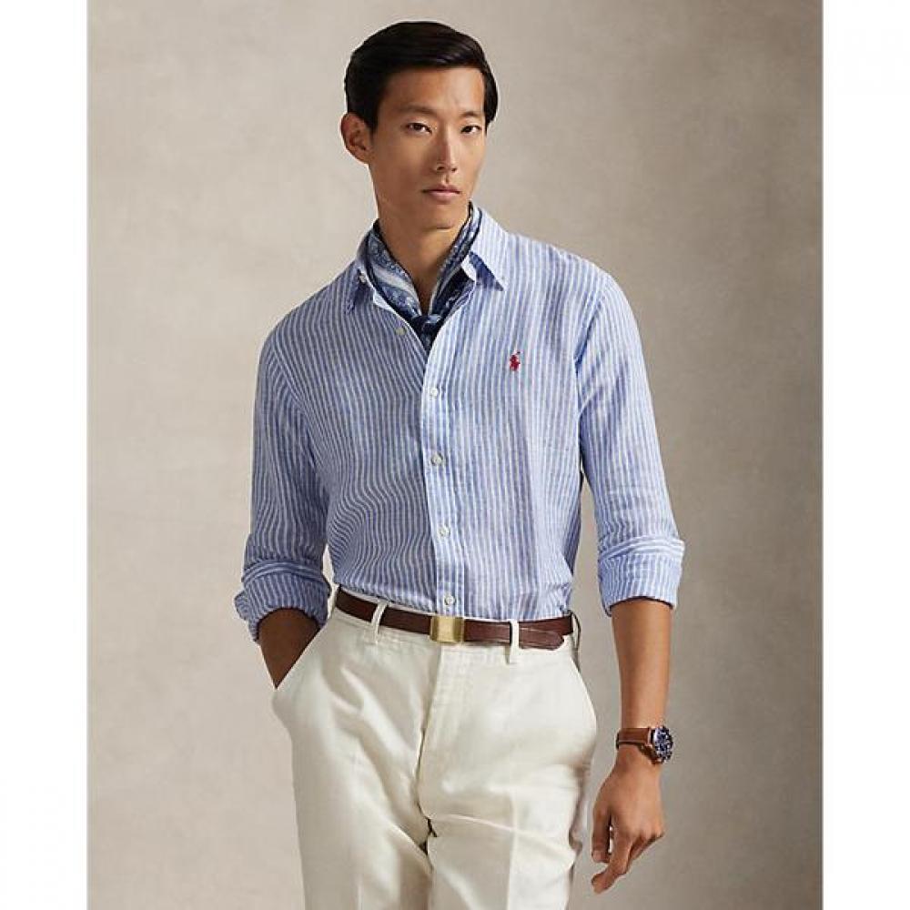 Polo Ralph Lauren Men S claSSic Fit Stripe Linen Shirt S
