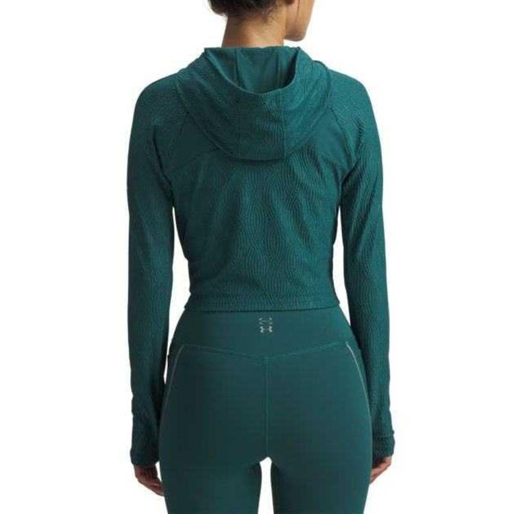 Under Armour Stretch Hooded Long Sleeve Fitness Top Women Tops 6011036-338